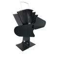 Produktbild: Firefix Kaminofen Ventilator Ofen Stromlos Schwarz Geräuschlos Kamin Holzofen