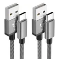 Produktbild: USB C Kabel 3M [2 Stück] Ladekabel Usb C 3.1A Typ C Schnellladekabel Nylon USB A auf USB C Ladekabel für Samsung Galaxy S24 S23 S22 S21 S20 Note 10, A53 A52 A33 iPhone 16 15 Pro Max