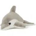 Produktbild: Stofftier Delfin grau 13 cm, Pettie, Kuscheltier, Plüschtier, Delfine Wassertiere Meerestiere