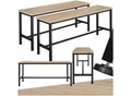Produktbild: tectake® 2er Set Sitzbank, Industrial Style, Belastbarkeit 200 kg, 108 x 32,5 x 50 cm