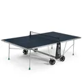 Produktbild: CORNILLEAU 100X Outdoor Tischtennisplatte - Klappbar - Wetterfest - 4 mm Melaminharzplatte -Tischtennistisch für draußen - TÜV geprüft - Blau