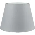 Produktbild: Wogati® Premium Lampenschirm E14/E27 Baumwolle | Verschiedene Größen & Farben | Grau/Größe: L | Für Stehlampe, Hängelampe und Tischlampe