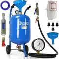 Produktbild: Mobile Sandstrahler Sandstrahlen 38L Mobiles Sandstrahlgerät + Maske + 5xDüsen