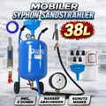 Produktbild: Sandstrahler Sandstrahlgerät Sandstrahlen 38L Mobile Sandstrahlanlage + 5x Düsen