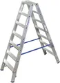 Produktbild: Krause 124753 Aluminium Stufen-Doppelleiter Arbeitshöhe (max.): 3.15 m Silber DIN EN 131 9.3 kg