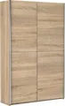 Produktbild: Schlafkontor Schwebetürenschrank Heimo/Fast Schrank Kleiderschrank Garderobe geringe Tiefe, ausziehbarer Kleiderstange, Garderobenschrank, 6 Böden