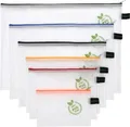 Produktbild: Reißverschlussbeutel FolderSys, mit Halteschlaufe, PVC-frei, EVA-Folie transparent, 6 Stück in Format A4-B6 301260