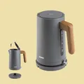 Produktbild: Domo DO9268WK Wasserkocher Wood You - 1,7 L - 2200 W - mattgrau