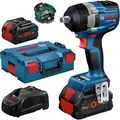 Produktbild: Bosch Akku-Schlagschrauber GDS 18V-750 C, 750Nm, 18V/8Ah, 2 ProCore Akkus, Bluetooth-Modul, Koffer