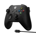 Produktbild: MICROSOFT Wireless Controller + USB C Kabel Schwarz für PC, Xbox One, Series S,