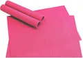Produktbild: Abwaschbare Tischsets 4er Set in pink - Platzsets als rutschfeste und hitzebeständige Deko Esstisch Unterlagen in 46 x 33 cm - Tisch Platzdeckchen aus abwischbarem PVC für Tischdeko