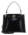 Produktbild: COCCINELLE Binxie Handbag Shiny Calf Leather Schultertasche Tasche Noir schwarz