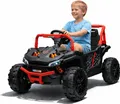 Produktbild: Elektroauto für Kinder UTV Small 12V, schwarz, Hinterradantrieb, 12V Batterie, Kunststoffräder, Breiter Doppelsitz für nur ein Kind, 2,4 GHz Fernbedienung, MP3-Player mit USB/SD-Eingang, LED-Leuchten