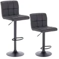 Produktbild: Barhocker 2er Barstuhl Tresenhocker Bistrohocker Designer Hocker BH112an-2