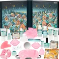 Produktbild: BRUBAKER Cosmetics XXL Beauty Adventskalender 2025 - Weihnachtsdorf im Schnee - Großer Wellness Weihnachtskalender zum Aufklappen - 24 Überraschungen