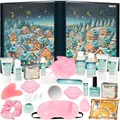 Produktbild: BRUBAKER Cosmetics XXL Beauty Adventskalender 2025 - Weihnachtsdorf im Schnee - Großer Wellness Weihnachtskalender zum Aufklappen - 24 Kosmetik Überraschungen - Kalender Weihnachten für Frauen