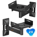 Produktbild: 2x Wandhalter für Boxen Lautsprecher Universal Wandhalterung Wand Halter schwarz