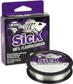 Produktbild: Berkley Sick Fluorocarbon-Vorfachmaterial – durchsichtige Fluoro-Carbon-Angelschnur, schnell sinkendes und unsichtbares Raubfisch-Angelvorfach, 50 m, farblos