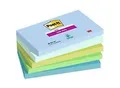 Produktbild: Post-it Super Haftnotizen 76 x 127 mm Blau, Grün Rechteckig Einfarbig 5 Blöcke mit 90 Blatt