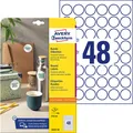 Produktbild: AVERY Zweckform Kennzeichnungs-Etiketten Durchmesser: 30 mm rund weiß 480 Etiket