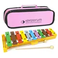 Produktbild: Sonor GS Xylophon Glockenspiel bunt + keepdrum Tasche Pink