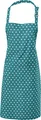 Produktbild: REDBEST Schürze Punkte, 100% Baumwolle petrol Größe 75x90 cm - verstellbare Halsschlaufe, große aufgesetzte Tasche, robustes, glattes Gewebe (weitere Farben)