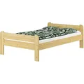 Produktbild: Erst-Holz Breites robustes Einzelbett 120x200 Kiefer massiv mit wählbarem Zubehör V-60.39-12 ohne Zubehör