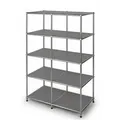 Produktbild: FLOORDIREKT Metallregal Concept Epure MK-15 - Offenes Sideboard & Ablageregal - 5 Ablageflächen - Grau