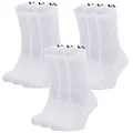 Produktbild: Under Armour 9 Paar Core Crew Socken Unisex Sportsocken 1358345, Farbe:White, Socken & Strümpfe:36-41