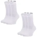Produktbild: Under Armour 6 Paar Core Crew Socken Unisex Sportsocken 1358345, Farbe:White, Socken & Strümpfe:36-41