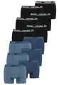 Produktbild: HEAD Herren Basic Boxer Pant Shorts Unterwäsche Unterhose 12 er Pack, Farbe:Black/Blue Heaven, Bekleidungsgröße:L