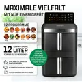 Produktbild: GOURMETmaxx FryUp XL Vertikale Doppelkammer-Heißluftfritteuse - 12 Liter