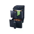 Produktbild: GOURMETmaxx Heißluft Fritteuse Vertical Air Fryer Doppelkammer Dual Korb 2x 6L