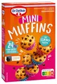 Produktbild: Dr. Oetker Mini Muffins, 270 g, Backmischung für Rührteig mit Schokotropfen, zum Zubereiten von 24 Mini Muffins, inkl. Mini-Papierbackförmchen