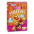 Produktbild: Dr. Oetker Mini Muffins, 270 g, Backmischung für Rührteig mit Schokotropfen, zum Zubereiten von 24 Mini Muffins, inkl. Mini-Papierbackförmchen