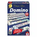 Produktbild: Schmidt Spiele Classic Line, Domino, mit extra großen Spielfiguren Familienspiel