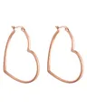 Produktbild: PURELEI® Big Love Ohrringe (Rosegold) – Damenohrringe aus langlebigem Edelstahl – Wasserfeste Ohrringe Damen – 44,5 x 42 mm – Modeschmuck für deinen individuellen Look