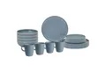 Produktbild: BRUNNER Geschirr-Set Melamin Geschirr Set Lunch Box Dolomit, Melamin, Resylin, Stone Touch Camping Teller 16tlg