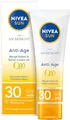 Produktbild: NIVEA SUN UV Gesicht Q10 Anti-Age Sonnenschutz mit LSF 30 (50 ml), feuchtigkeitsspendende Gesichtssonnencreme, Anti-Falten Sonnencreme mit Schutz vor UVA/UVB-Strahlen