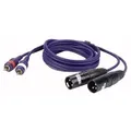 Produktbild: Adapter Kabel 2xXLR male auf 2x Cinch male (RCA) 3m
