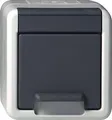 Produktbild: Gira 444030 SCHUKO-Steckdose 16 A 250 V~ mit Klappdeckel WG AP, Grau