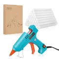Produktbild: JONHFAD Heißklebepistole Klebepistole 50W mit 60pcs Heißklebesticks 7 mm, Mini Heißklebepistolen Schnelle Erwärmung Klebesticks für DIY Kunst, Handwerk und schnelle Reparaturen in Haus & Büro