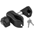 Produktbild: EUFAB Rahmenhalter 11629, für Fahrradträger mit Schloss, 12 cm Länge, mit Spannklemme für Rahmen-Ø von 3 - 6 cm