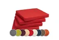 Produktbild: sunnypillow Stuhlkissen 4er Set Kissen 40 x 40 x 5 cm, Sitzkissen Sitzauflage für Stühle, Bänke