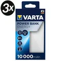 Produktbild: 3x Varta Power Bank 10.000 mAh USB-C 3 LED-Ladestandanzeige 3,7 V B-WARE