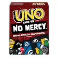 Produktbild: UNO Show 'em No Mercy - 56 zusätzliche Karten, Harte Aktionskarten und brutale Spielregeln für die gnadenloseste Version von UNO, Stapelregel und Handkartentausch, ab 7 Jahren, HWV18