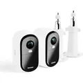 Produktbild: ARLO Essential 2 FHD 1080p Outdoor/Indoor Nachtsicht 2er Pack IP Kamera - Schwarz/Weiß