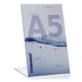 Produktbild: 5x DIN A5 Werbeaufsteller / L-Ständer / L-Aufsteller aus hochwertigem PLEXIGLAS®