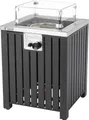 Produktbild: tepro Feuerstelle Gasfeuerstelle Topeka, anthrazit (50 x 50 x 78 cm)