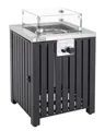 Produktbild: Gasfeuerstelle Topeka quadratisch 50x50 cm – GasTischkamin mit EdelstahlBrenn...